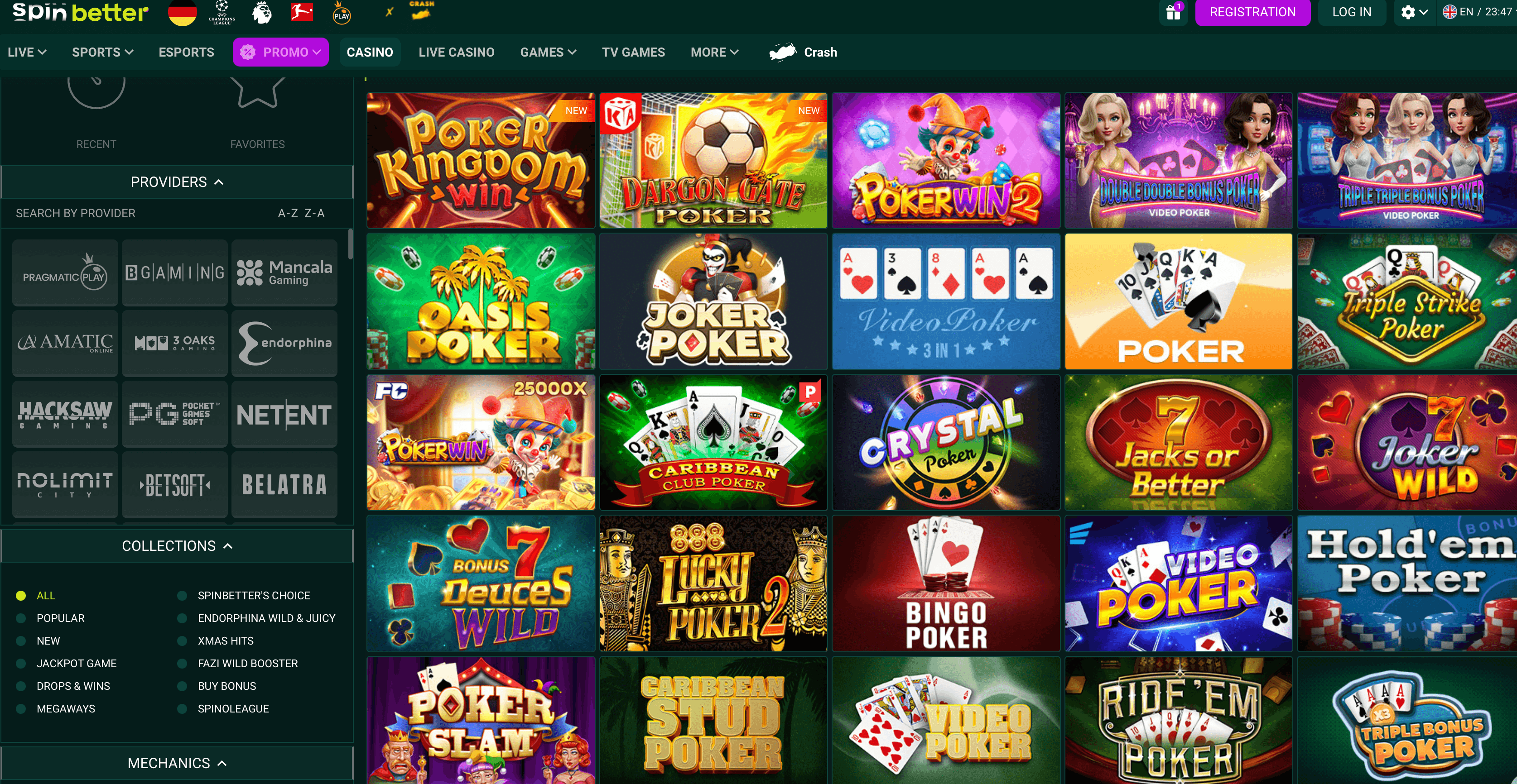 spinbetter poker casino